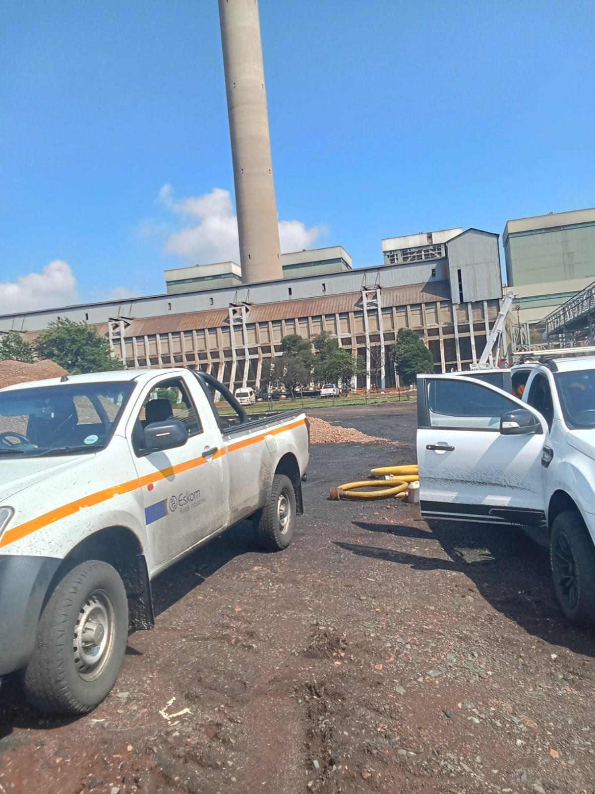 Wenzekahle vehicles lined up on site